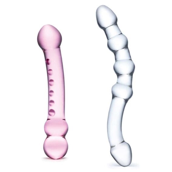 Gläs 2x Glass Dildos - Double Pleasure Set