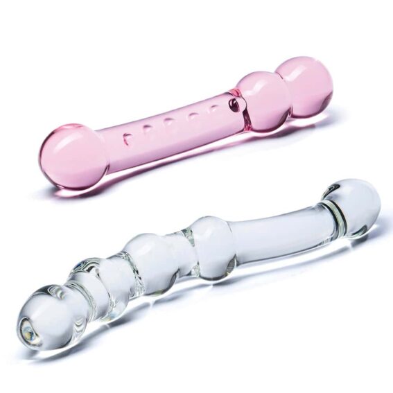 Gläs 2x Glass Dildos - Double Pleasure Set