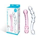 Gläs 2x Glass Dildos - Double Pleasure Set