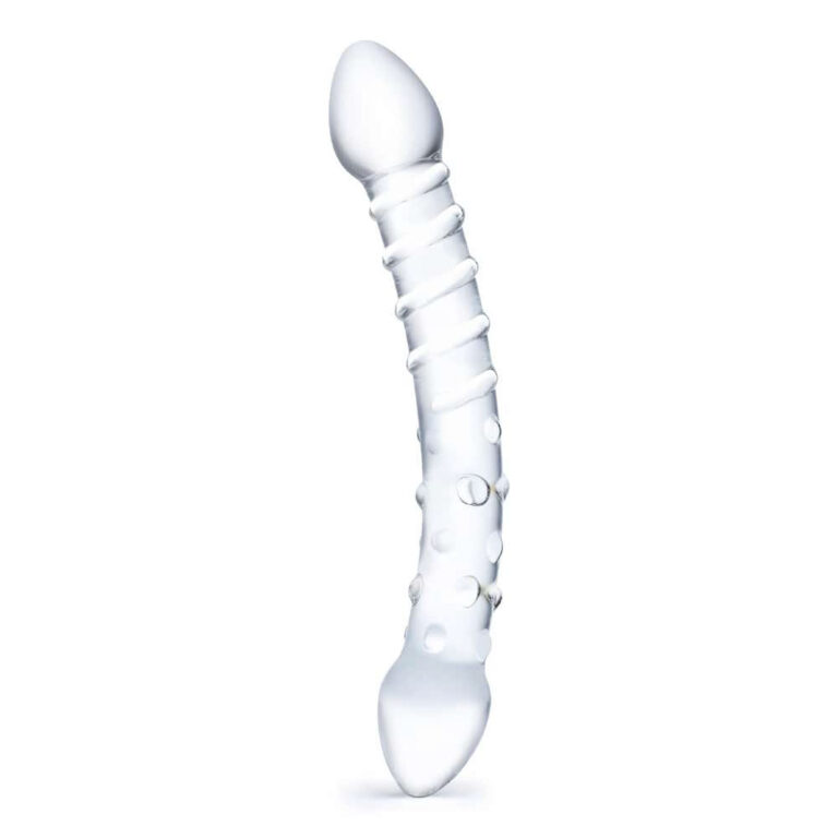 Gläs 10-inch Glass Dildo - Double Trouble Stimulation