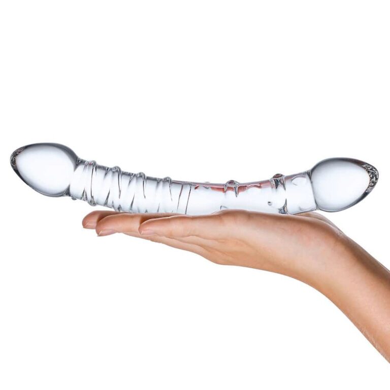 Gläs 10-inch Glass Dildo - Double Trouble Stimulation