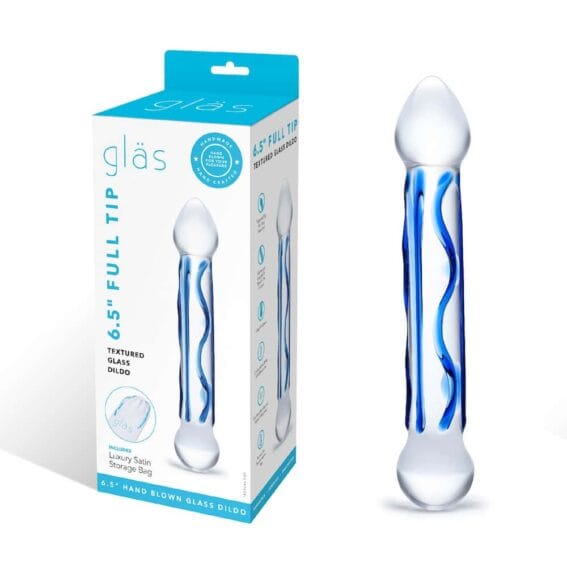 Gläs 6.5-inch Glass Dildo - Full Tip Textured