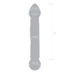 Gläs 6.5-inch Glass Dildo - Full Tip Textured