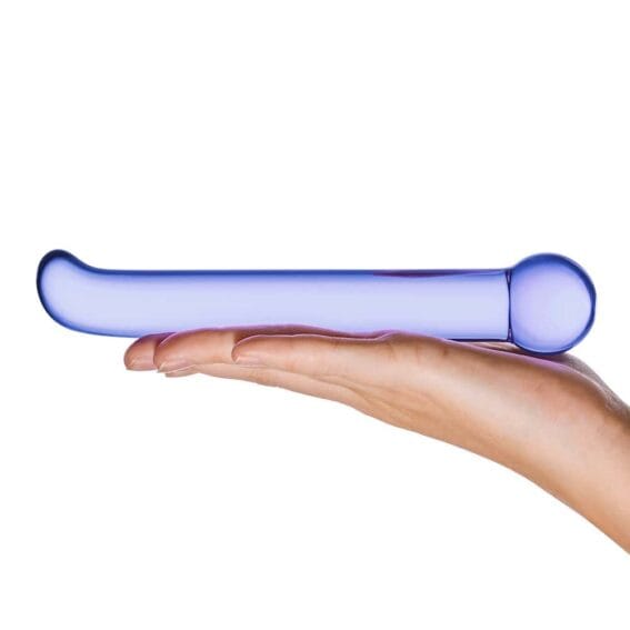 Gläs 6.5-inch Glass Dildo - Purple G-spot Tickler