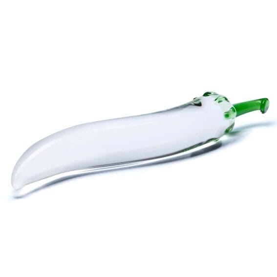 Gläs 8-inch Glass Dildo - Chilli Pepper Stimulator