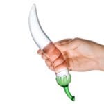 Gläs 8-inch Glass Dildo - Chilli Pepper Stimulator