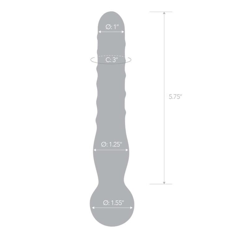Gläs 8-inch Glass Dildo - Joystick Stimulator