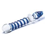 Gläs 10-inch Glass Dildo - Mr Swirly Dual-ended