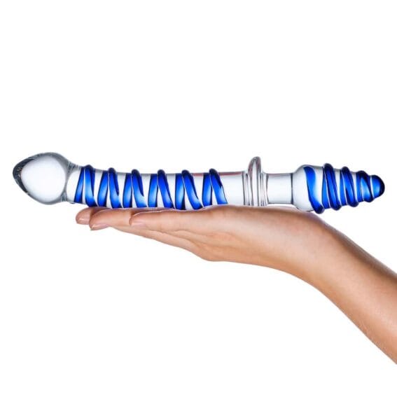 Gläs 10-inch Glass Dildo - Mr Swirly Dual-ended