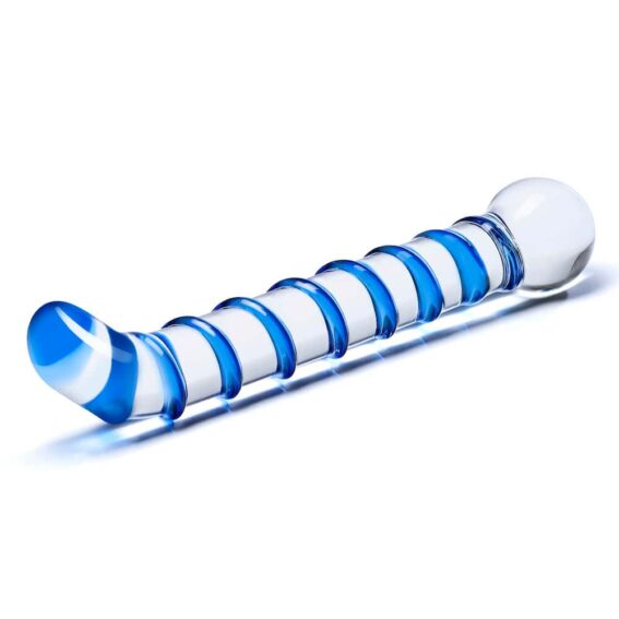 Gläs 6.5-inch Glass Dildo - Mr Swirly G-spot