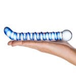 Gläs 6.5-inch Glass Dildo - Mr Swirly G-spot