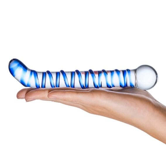 Gläs 6.5-inch Glass Dildo - Mr Swirly G-spot