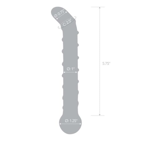 Gläs 6.5-inch Glass Dildo - Mr Swirly G-spot
