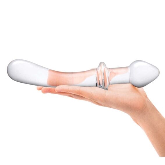 Gläs 9-inch Glass Dildo - Classic Curved Dual-ended