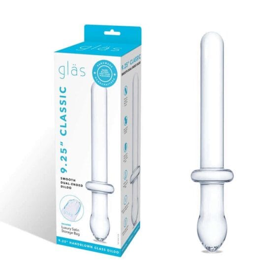 Gläs 9-inch Glass Dildo - Classic Smooth Dual-ended