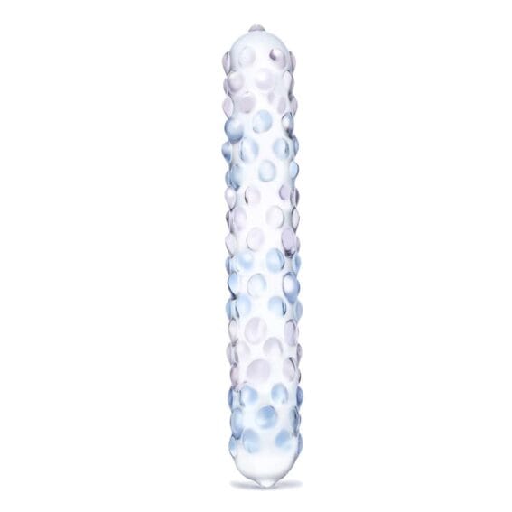 Gläs 7-inch Glass Dildo - Purple Rose Stimulator