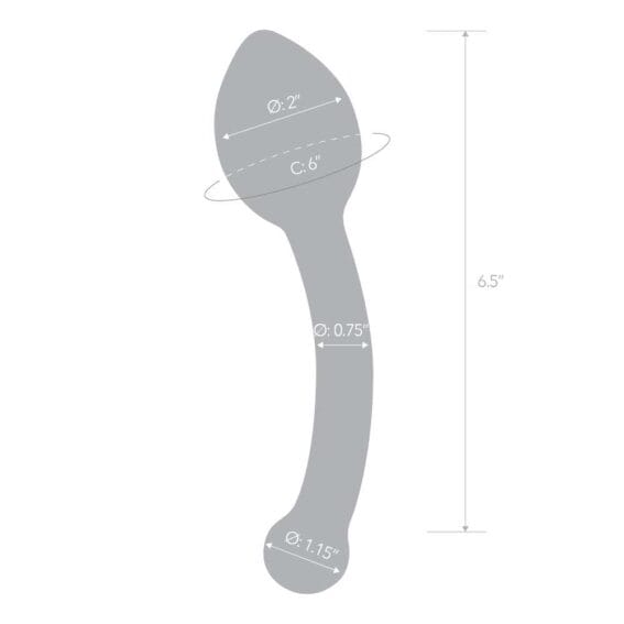 Gläs 8-inch Glass Butt Plug - Anal Slider