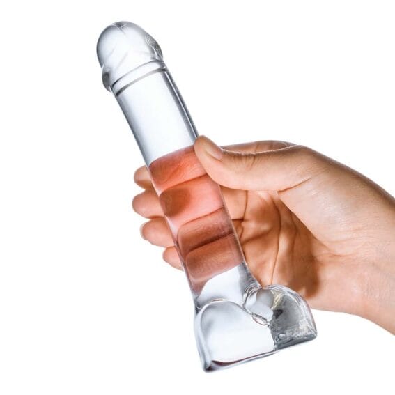 Gläs 7-inch Glass Dildo - Realistic Curved G-spot