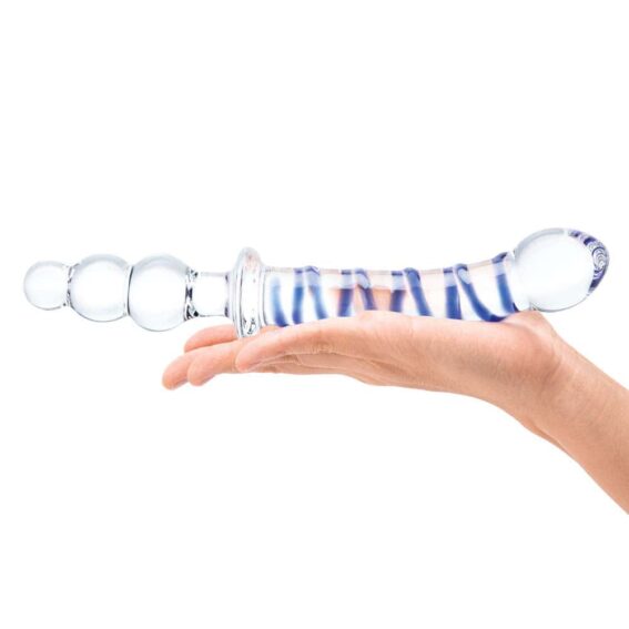 Gläs 10-inch Glass Dildo - Twister Dual-ended Stimulator