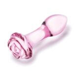 Gläs 3x Glass Butt Plugs - Rosebud Anal Training Set