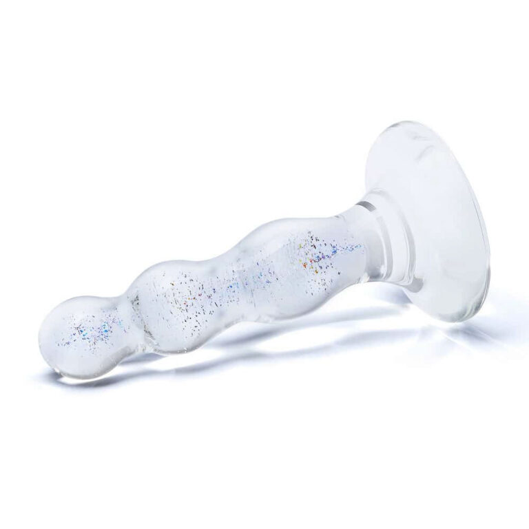 Gläs 4-inch Glass Butt Plug - Beaded Triple Play